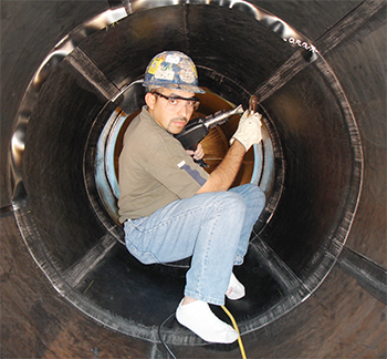 Rubber Lining in Clarifier Tanks - Industrial Services Group